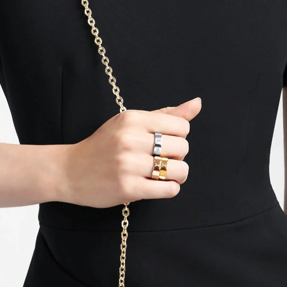 Louis Vuitton Nanogram monogram brass ring💕 - Picture 4 of 14